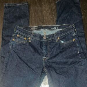 J. Crew Deep Blue Straight Leg Jeans